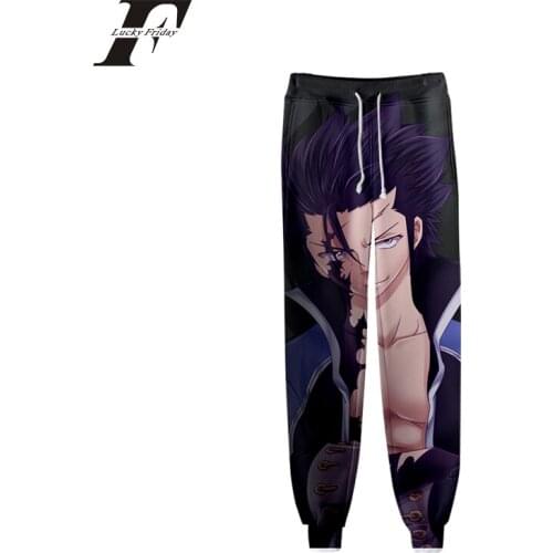 Anime Fairy Tail 3d Print Sportswear Ankle-length Pants Casual Sweatpants Fitness Joggers Men Pants Street Trousers kpop 2019