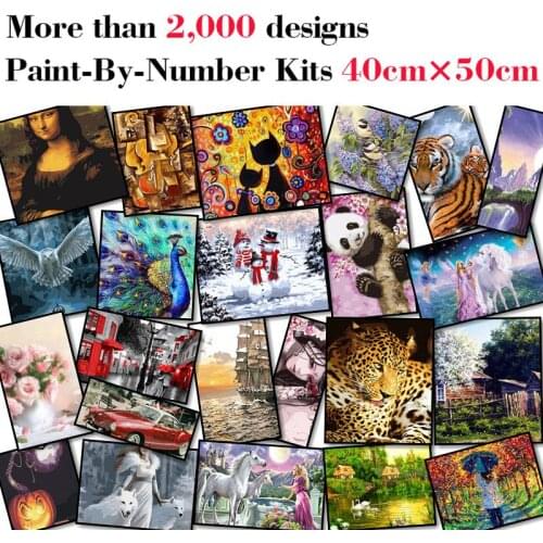 Mileelife Paintting By Numbers for Kids Adults DIY Beginner Oil Painting Kit Home Decoration