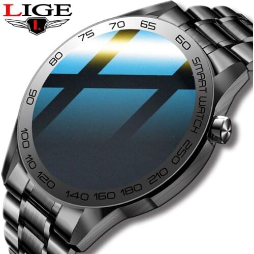 2021 LIGE New Men Smart Watch Women Sport Fitness Bracelet Clock Watches For Android IOS Xiaomi Water-proof Smartwatch Men+Box