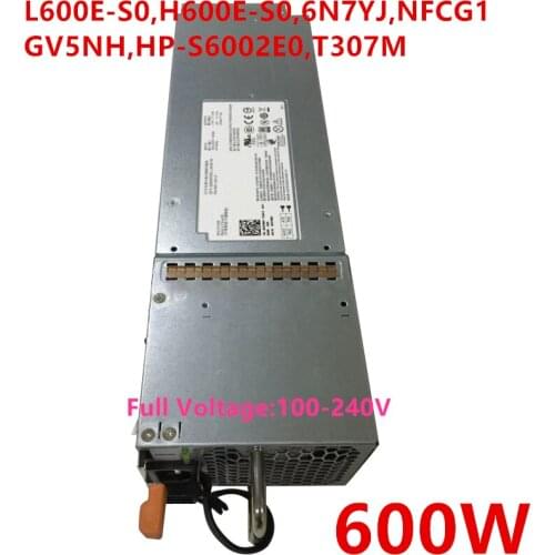 New Original PSU For Dell MD3600f MD3200 MD1200 MD1220 600W Power Supply L600E-S0 H600E-S0 6N7YJ NFCG1 GV5NH HP-S6002E0 T307M