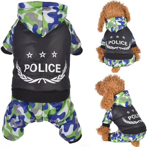Autumn/Winter Pet Dog Clothes For Dogs Warm Fleece Puppy Pet Coat Jackets Camouflage Chihuahua French Bulldog Clothing Jumpsuits