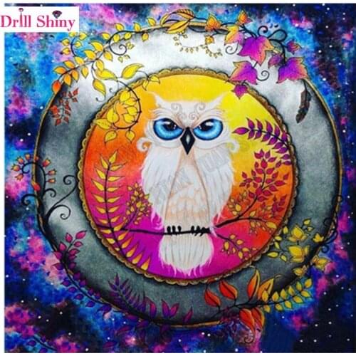 Full Square Cartoon 5D Diamond Painting Full Cat Diamond Embroidery Owl DIY Crystal Cross Stitch Pictures New Years products