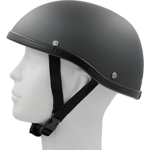 Durable Motorcycle Helmet Skull Cap Vintage Half Face Helmet Scooter Motorbike Moto Bike Helmets Motorcycle Accesories Black