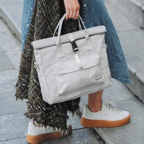 Backpack Women Roll top Rucksack Women & Men School Bag Unisex Water-Resistant Casual Daypack fits 15 inch NoteBook Laptop