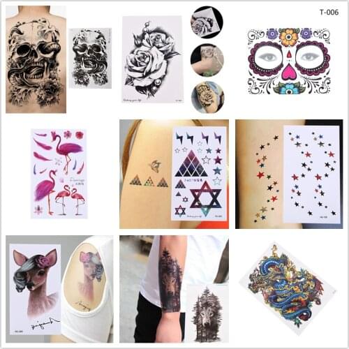 Sexy Kiss For Women Temporary Tattoo Caterpillar Red Lips Tattoos Sticker Waterproof Body Art Tatoo
