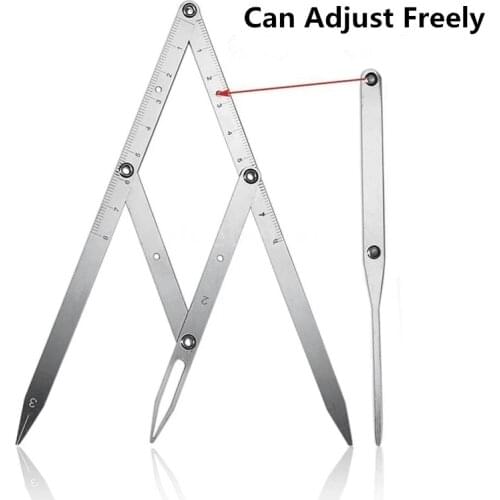 1pc Stainless Steel Gold Silver Black Proportional Ruler Triangle Golden Ratio Measure Microblading Positioning Tools