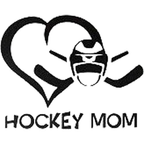 16*12.8cm Hockey Mom Heart Car Window Decal Sticker Funny Car Window Bumper Novelty JDM Drift Vinyl Decal Sticker