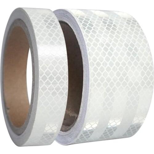 2cm*5m/ 5cm*5mCar Safety Mark Warning Tape Reflective Strip Arrow Lattice Stickers For Bicycle Car Exterior Decoration Sticker