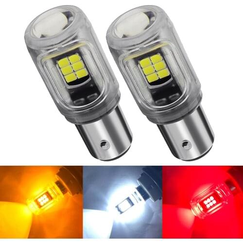 2X 1157 P21/5W BAY15D BAU15S PY21W BA15S P21W Super Bright LED Car Brake Bulb Turn Signal Daytime Running Light Parking Lamp 12V