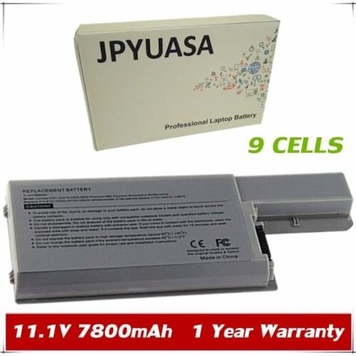 7XINbox 11.1V 7800mAh 0MM160 CF632 Laptop Battery For Dell Latitude D820 D830 D531 D531N M65 M4300 310-9123 312-0537 312-0538