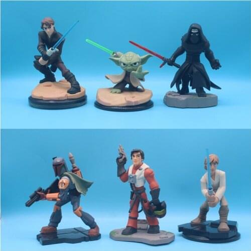 8Cm Star Wars Yoda Robot The Mandalorian Han Solo Yoda Master Action figure Model Toys Ornament for Fans Toy Collection Gift