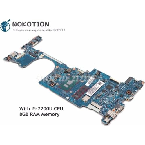 NOKOTION 917922-601 For HP EliteBook X360 1030 G2 Laptop Motherboard 6050A2848001-MB-A01 13.3 inch i5-7200U CPU 8GB RAM Memory