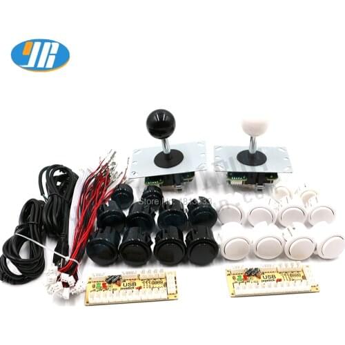 Copy SANWA Arcade Joystick DIY Set Zero Delay Kit USB Encoder To PC 4/8 Way Joystick 30mm Push Buttons For Raspberry pi Mame
