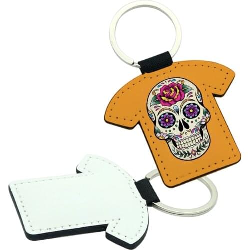 Free Shipping 10pcs Blank Sublimation Leather Pendant Tags DIY Printing Sublimation Ink Transfer paper Both sides Can Print