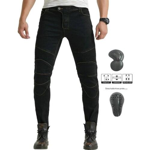 High Quality Black Blue Mens Tight Stretch Motorcycle Moto Pants Slim Protective Gear Off-Road Outdoor Trousers
