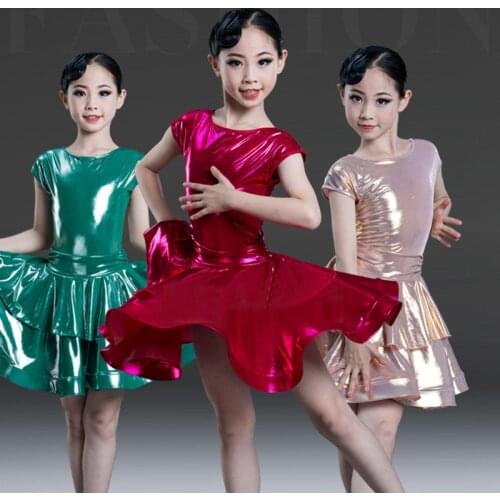 Girl Latin Dress for Girls Latin Dance Dress Kid Standard Ballroom Dancing Clothing Samba Children Cha Cha Tango Skirt