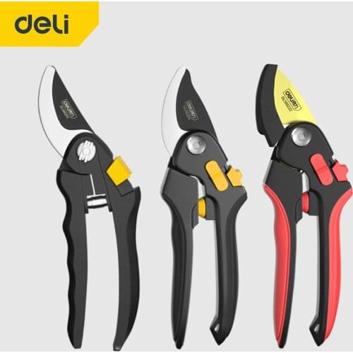 DELI Gardening Pruning Shears Folding Saw Set Fruit Tree Potted Greening Durable Labor-Saving Garden Household Tools