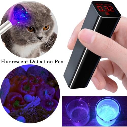 Home Digital UV Flashlight Checker Pet Moss Food Fungus Detection Fake Banknotes Checker Tools LED Laser Multifunction Lamp