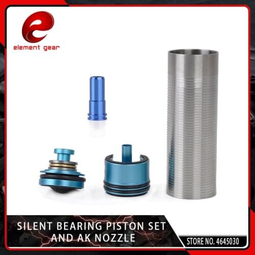 Element 4PCS Cylinder Head/Piston Head /Nozzle/Cylinder Set for AK Series Airsoft AEG Hunting Accessories