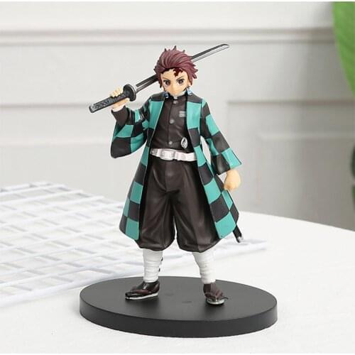 15-18cm Kimetsu no Yaiba Figure Tanjirou Nezuko Inosuke figurine Anime Demon Slayer Action Figure Demon figures Model toys
