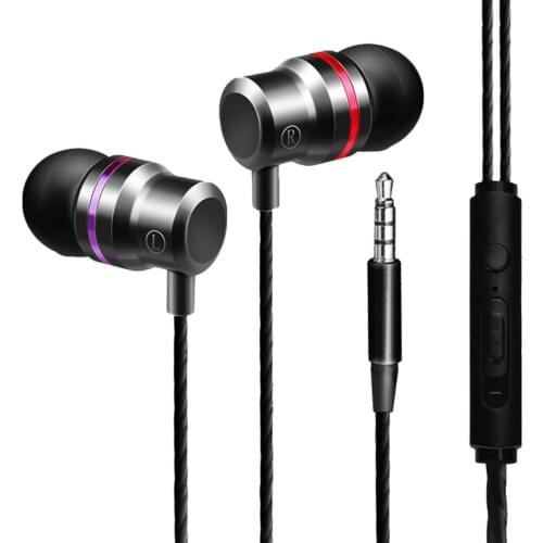 In-Ear Bass PC Gaming Headset Earphone Headphone With Microphone Volume Control Stereo Noise Cancelling For Xbox Gamer PS4 Phone