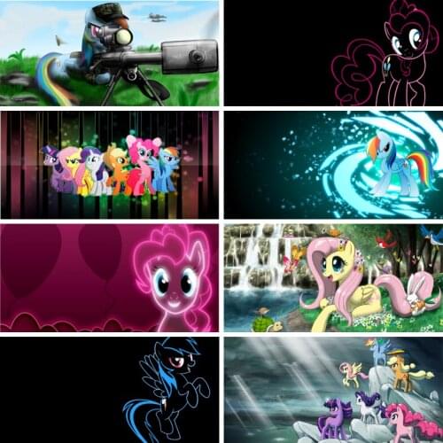 My Little Pony Friendship Is Magic Rainbow Unicorn Canvas Painting Mural Art Picture Home Decoration Child Girl Room Gift