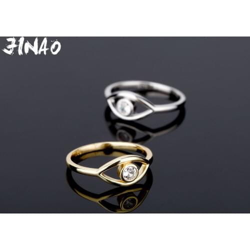 JINAO 2021 925 Silver Korean Fashion New With Zircon Rings For Women High Quality Personality Iced Out AAA+ CZ Women Jewelry