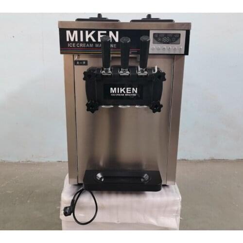 Commercial Ice Cream Machine Three Flavors Soft Ice Cream Makers Machine 1600W