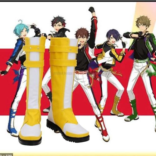 Ensemble Stars Shinobu Sengoku Takamine Midori Nagumo Tetora Shinkai Kanata Cosplay Boots Yellow Shoes Custom Made