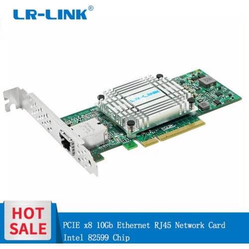 LR-LINK 6801BT 10Gb Nic Card single rj45 port Intel 82599 PCI Express PCI-E x8 server Adapter lan card