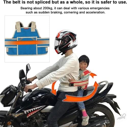 Multi Function Children Motorcycle Safety Belt Electric VehicleSafety Strap Seats Belt With Light-reflecting Belt