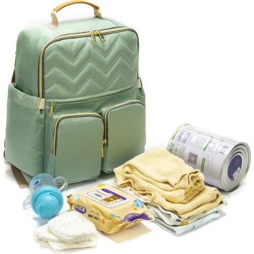 Fashion Mommy Bag Shoulder Bag Multi-functional Large Capacity Diaper Backpack Baby Bags for Mom