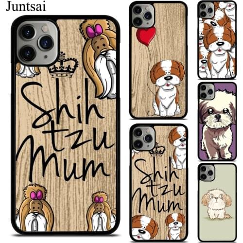 Cartoon Shih Tzu Dog Case For iPhone 7 8 Plus 6S SE 2020 12 Pro Max mini 11 Pro Max XS X XR Cover