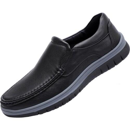 2021 Spring New Mens Genuine Leather Casual Shoes British Fashion All-match Design Loafers Handmade Breathable Slip-On Flats