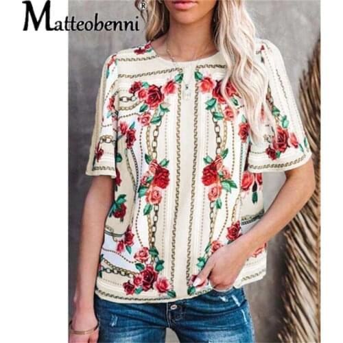 2021 New Summer Women T-Shirt Plus Size Short Sleeve O-Neck Vintage Print Tee Shirt Casual Loose Female Streetwear T-Shirt Tops