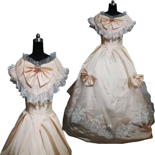 New Woman Vintage Costumes 18th Duchess Retro medieval Renaissance Reenactment Theatre Civil war Victorian dress D-702