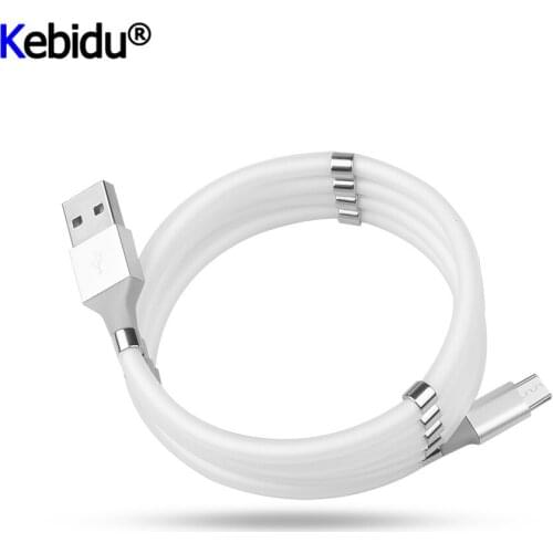 New Portable Storage Data Cable Durable Sturdy Magnet Adsorption USB Cable for Android Smart Phone Fast Charging Cable