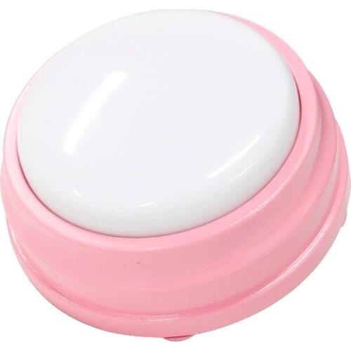 Super nice Pink color for love gift, romantic sound button can recording 30s your own voice M10