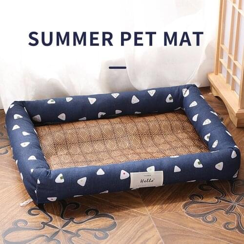 Dog pet bed small and medium breathable dog bed summer cat pad puppy bed dog pad pet supplies dog accessories