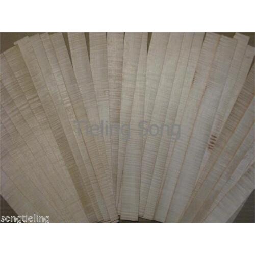 15pcs Nice 400mm white violin ribs,pretty flamed maple