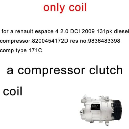 For AC Compressor clutch For RENAULT 8200848916 8200454172 clutch+coil+PULLEY