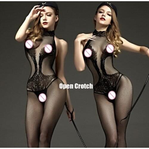 Sexy Lingerie Crotchless Erotic Langerie Porno Black Sexy Costumes Lenceria Femenina Plus Size Women Transparent femme sexy QQ69