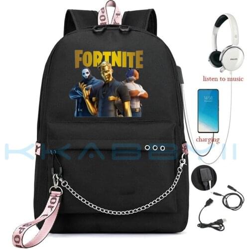 FORTNITE Girls Boys School Backpack Bag Women Men College Bookbag Travel Shoulder Bags Teenage Canvas Backpacks Mochila Escolar