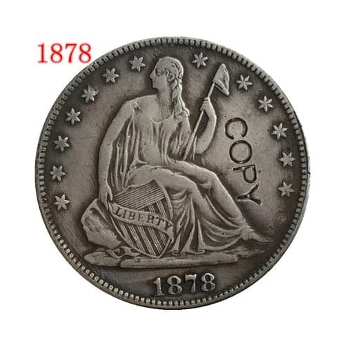 USA 1878 P,CC,S SEATED LIBERTY HALF DOLLAR COPY COINS