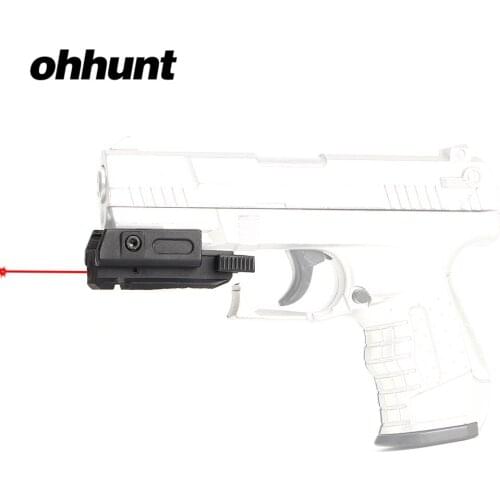 Tactical ohhunt Low Profile Pistol Red Dot Laser Sight Scope Laser Pointer 20mm Picatinny Weaver 3/8" 11mm Dovetail Mount