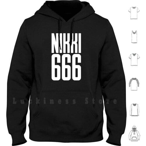 Nikki Sixx 666 Hoodies Long Sleeve Nikki Sixx Motley Cue Motley Crew Sister Veranda London Brides Of Destruction