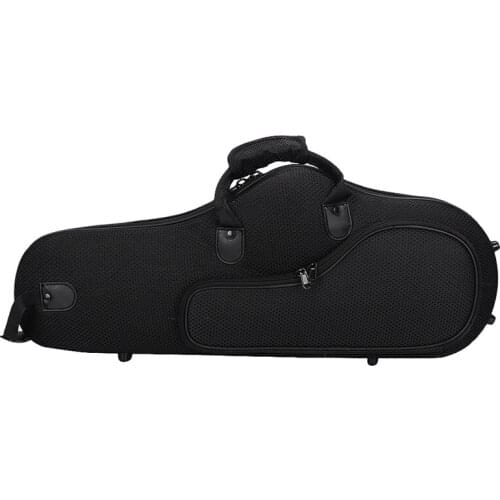 Water-Resistant Oxford Fabric Alto Saxophone Big Bag Box Sax Soft Case with Adjustable Shoulder Strap,Black