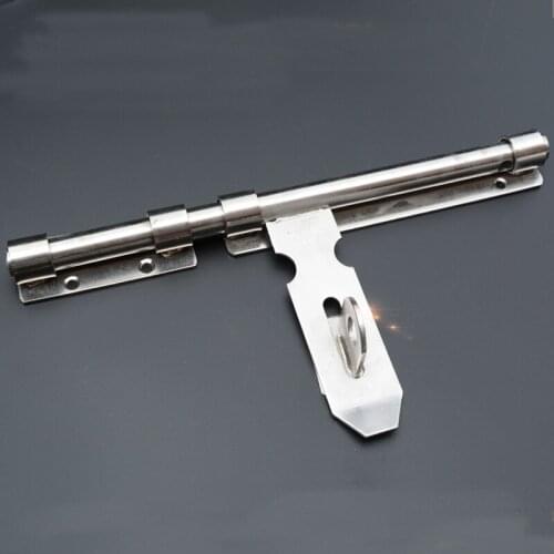 High quality stainless steel door bolt Padlock Thickened left right bolt