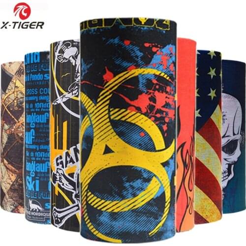 X-Tiger 3 Pcs/Lot Mans Womens Seamless Ride Neck Mask Bike Magic Bandanas Cycling Headband Outdoor Sports Bicycle Scarf Headwear