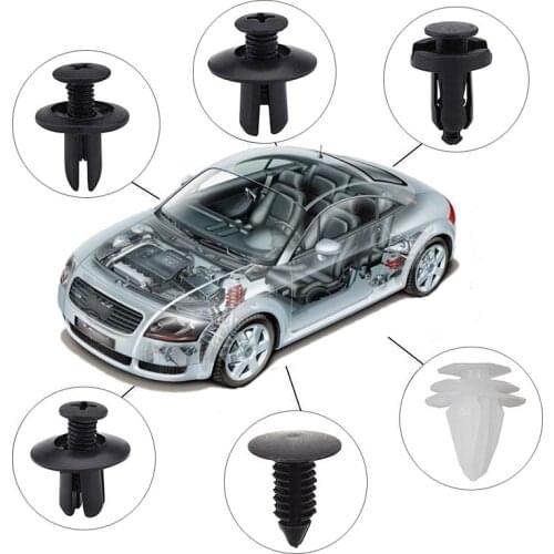 6 Sizes Auto Fastener Clip Plastic Clips Fasten Bumper Door Trim Fixing Disassembl Tool Remov Retain Rivets For Cars Puller